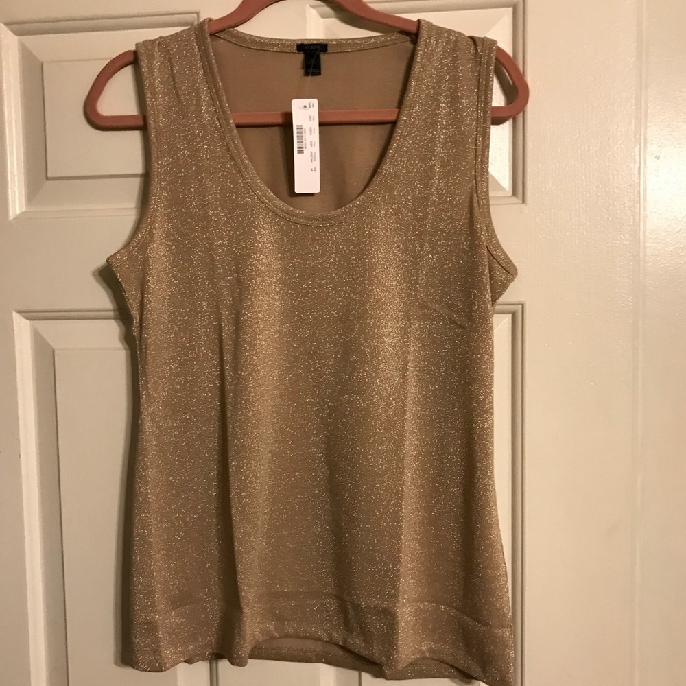 JCrew sparkly sleeveless scoopneck